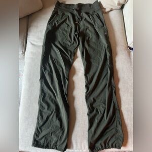 Lululemon Dance Studio Pant; 31.5” inseam Size 4 regular; Army green color